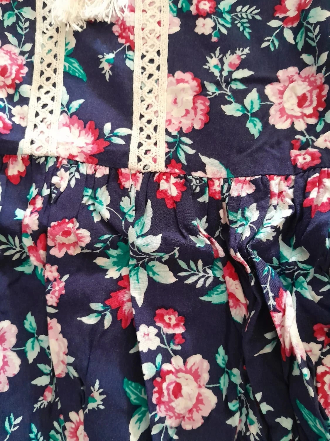 Vestido floral, estilo boêmio, tamanho 44, Marca Springfield – photo 6